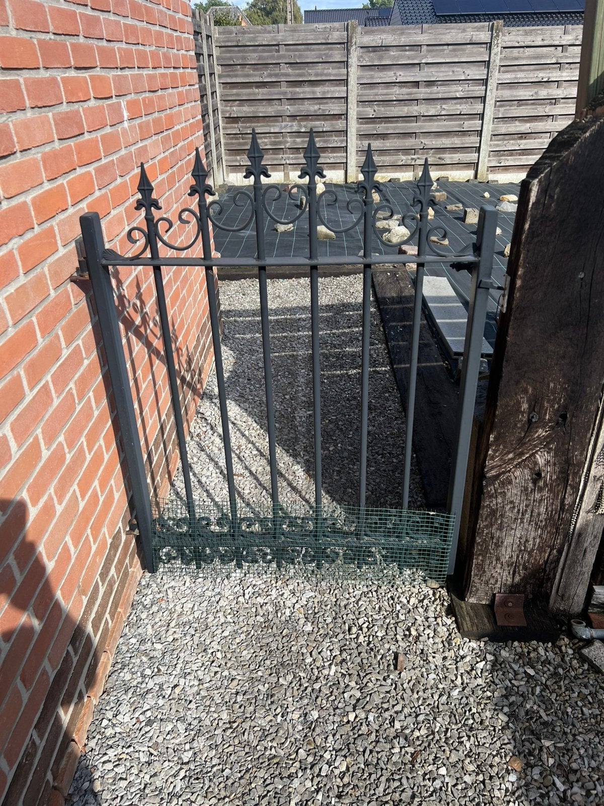 Stalen poort, Tuin en Terras, Ophalen, Zo goed als nieuw