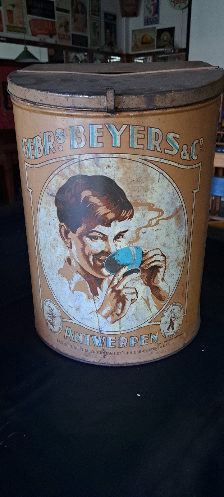XXL koffieblik Beyers Gebr. Antwerpen, Verzamelen, Blikken, Ophalen of Verzenden, Koffie