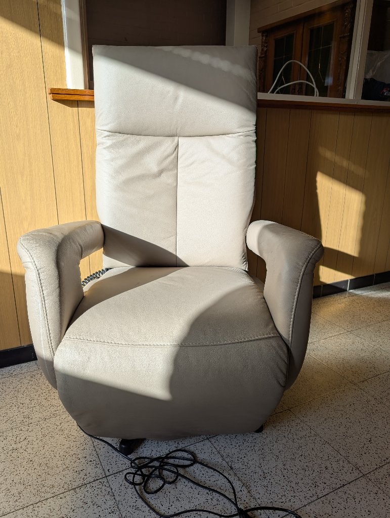 Comfora relaxzetel Tarifa, Ophalen, Minder dan 75 cm, Leer, Zo goed als nieuw