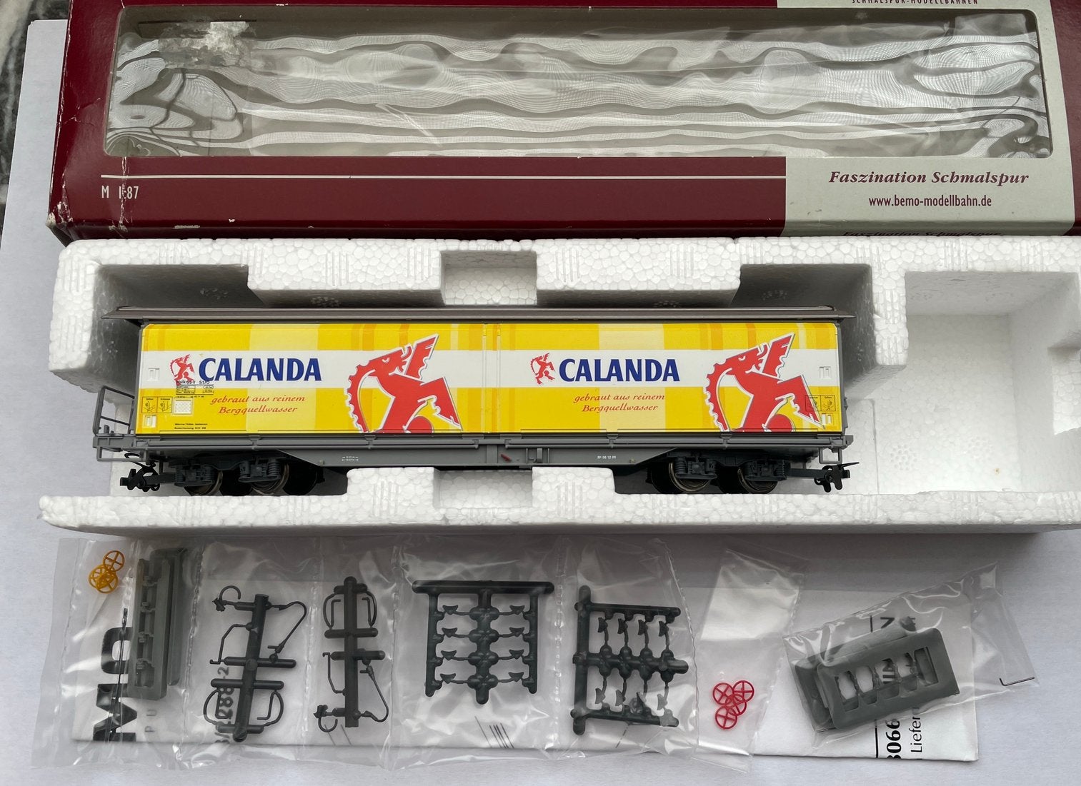Bemo H0m RhB Haikqq-y « Calanda » - 2288 140, Autres marques, Enlèvement ou Envoi, Wagon, Comme neuf