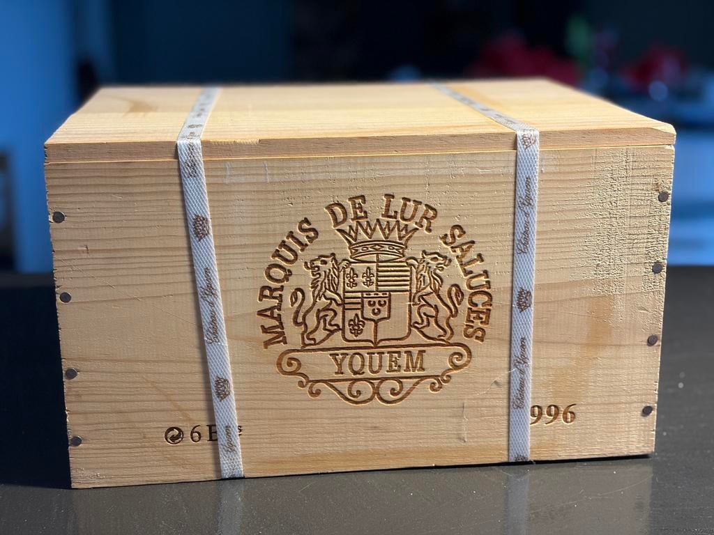 Exceptionnel : 6 bouteilles du Château d’Yquem 1996 (30ans!), Verzamelen, Wijnen, Ophalen, Zo goed als nieuw