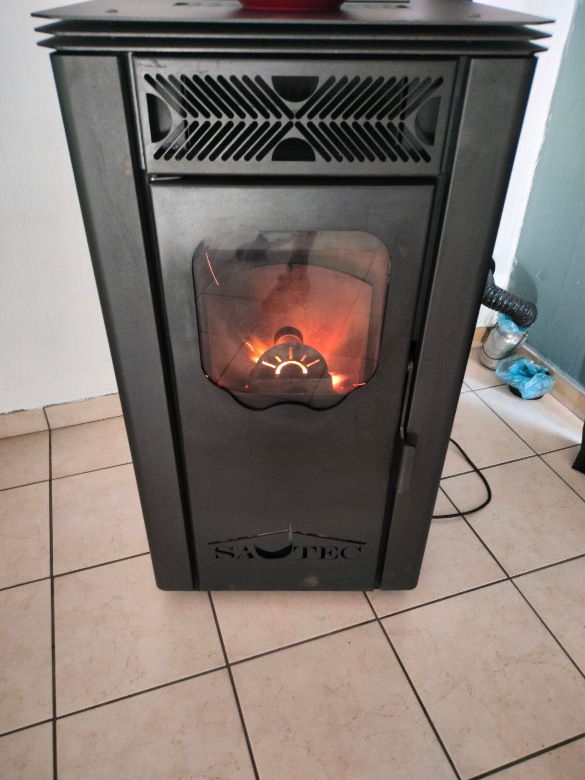 poêle pellet 8kw, Maison & Meubles, Enlèvement, Utilisé, Autres carburants, Poêle à granulés