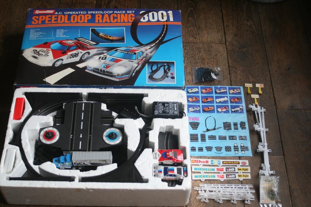 Speedtrax speedloop racing 8001 (racebaaan uit jaren 70/80), Kinderen en Baby's, Overige merken, Racebaan, Ophalen of Verzenden