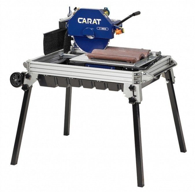 Scie à pierre laser Carat T-3510 230 V+2 lames diamantées., Bricolage & Construction, 1200 watts ou plus, 30 à 70 mm, Comme neuf
