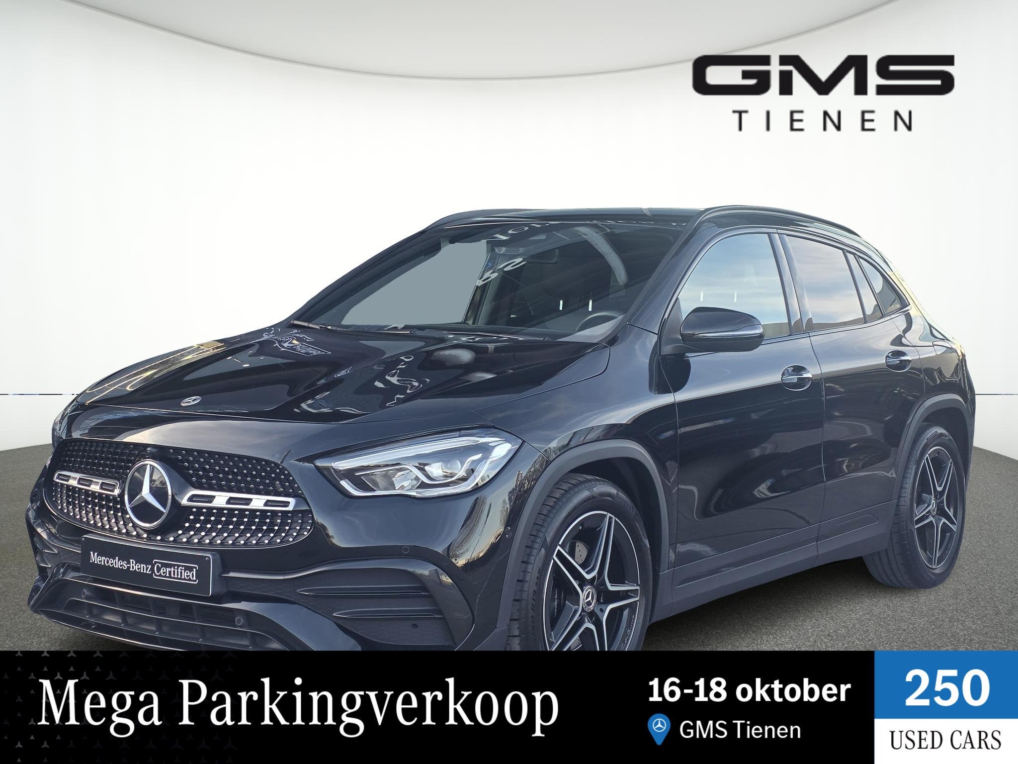 Mercedes-Benz GLA 200 d, Auto's, Stof, 4 cilinders, Zwart, Bedrijf