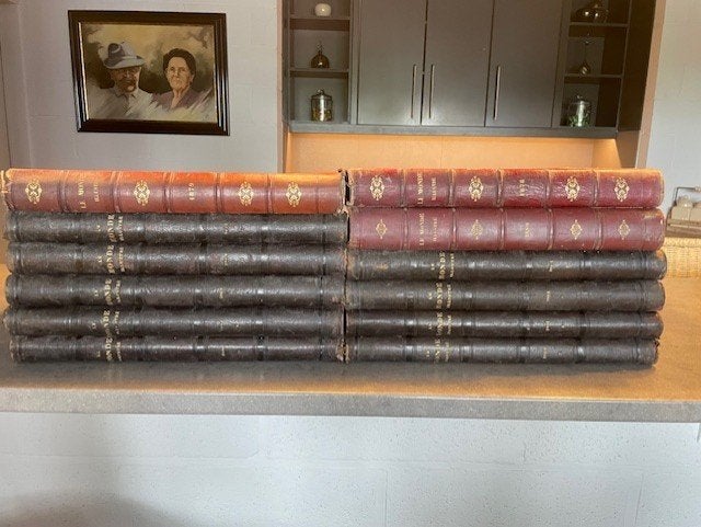 Partij van 21 stuks oude boeken LE BON JOURNAL, Ophalen