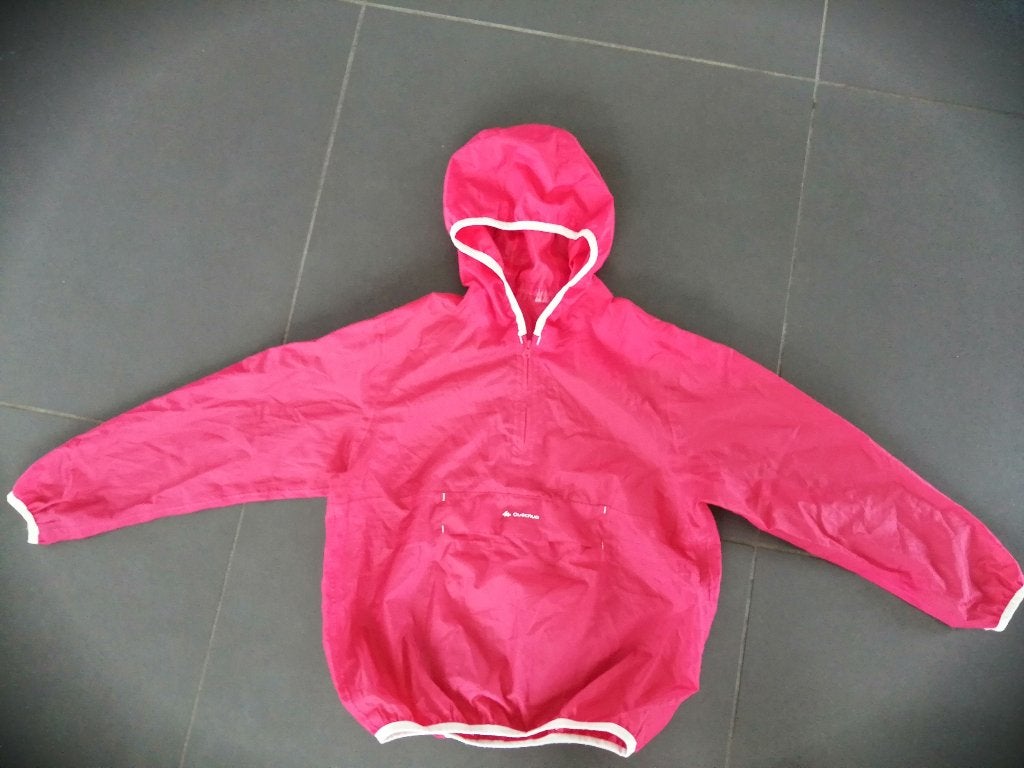 roze regenjas 8-10 jaar, Ophalen of Verzenden, Zo goed als nieuw, Meisje, Jas