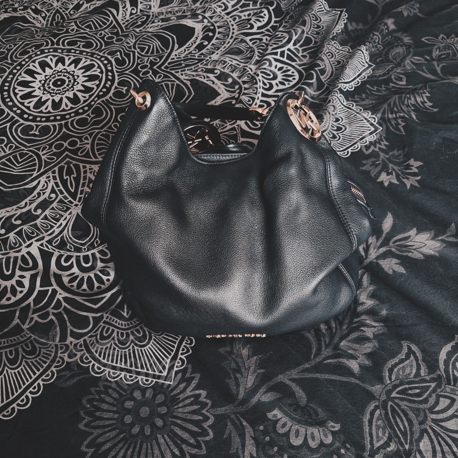 Michael Kors Lillie, Ophalen of Verzenden, Gebruikt, Zwart, Handtas
