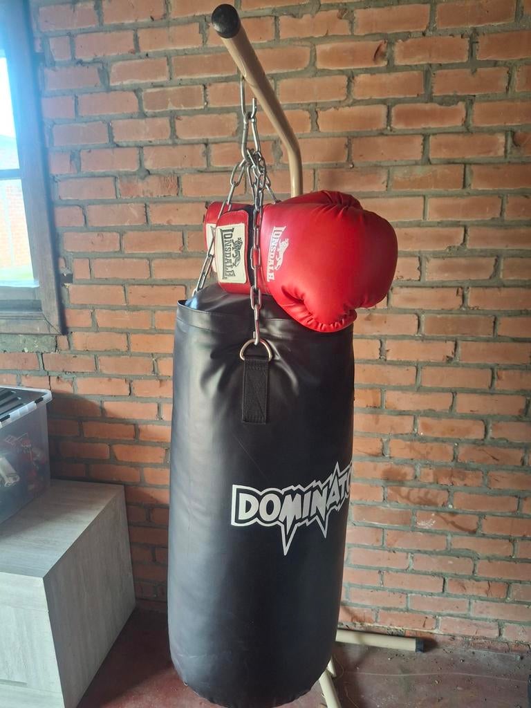 Boksbal met staander en handschoenen, Enlèvement, Punching-ball