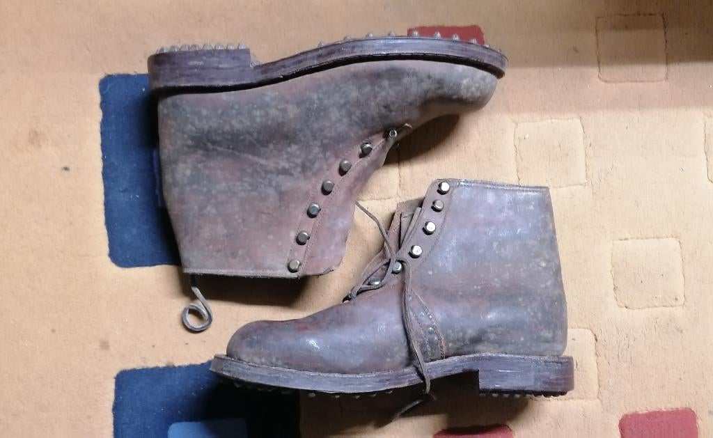 Militaire laarzen voor Alpine Mountain Troop uit de Wo2, Verzenden, Overige soorten, Kleding of Schoenen