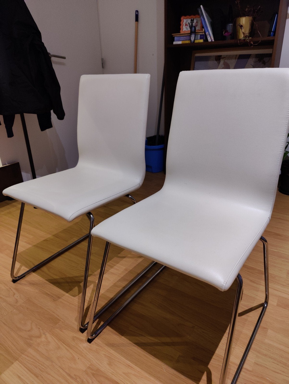 Stoelen VOLFGANG IKEA, Huis en Inrichting, Ophalen, Gebruikt, Wit, Twee