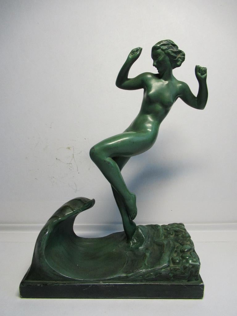 le verrier art deco beeld, Antiek en Kunst, Ophalen of Verzenden