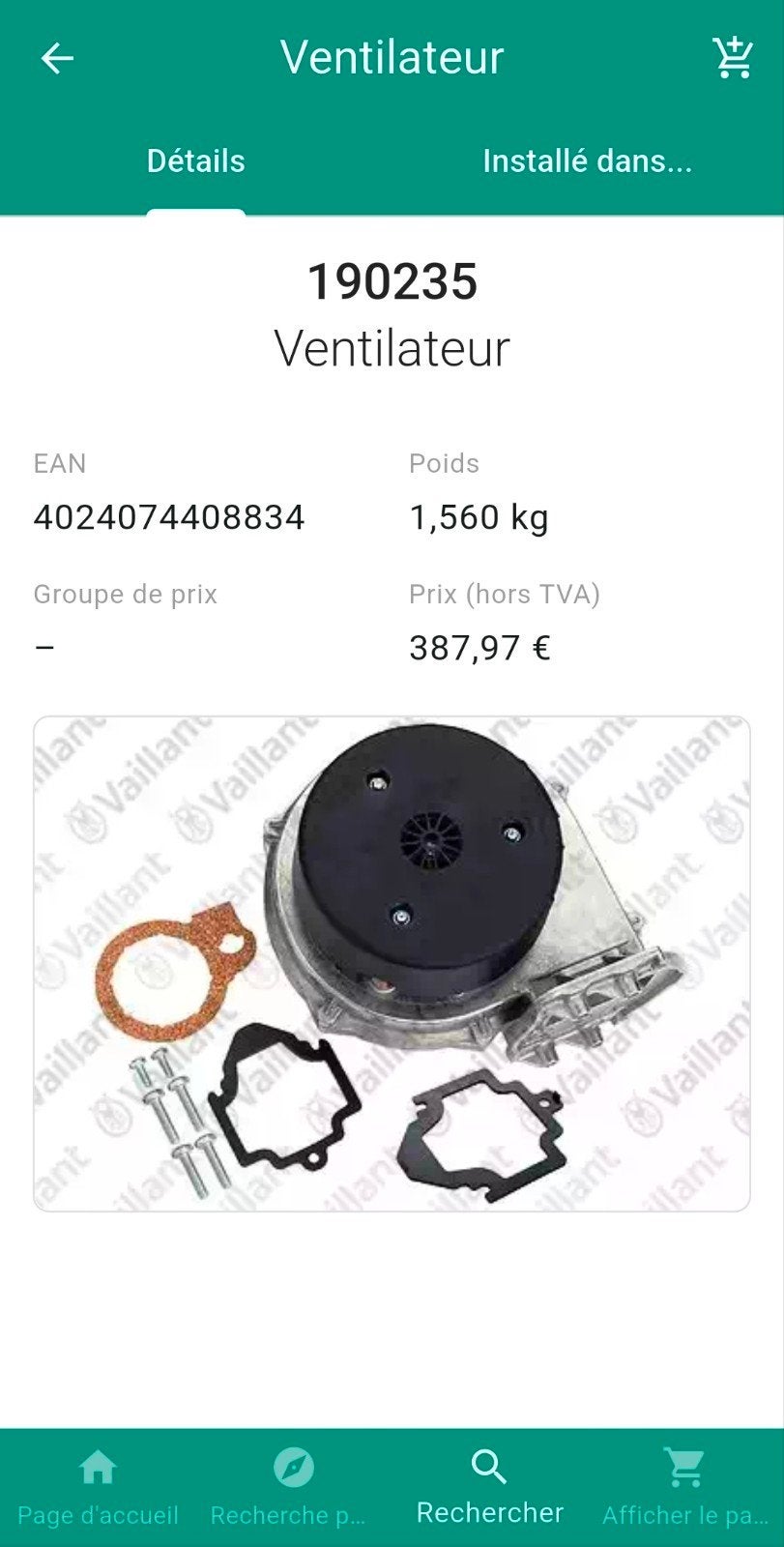 Extracteur / Ventilateur Vaillant (100% neuf), Ophalen of Verzenden, Nieuw