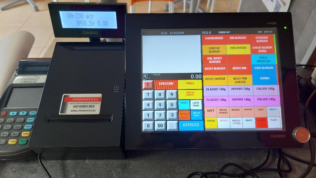 SCE Caisse CASIO VR200, Enlèvement ou Envoi