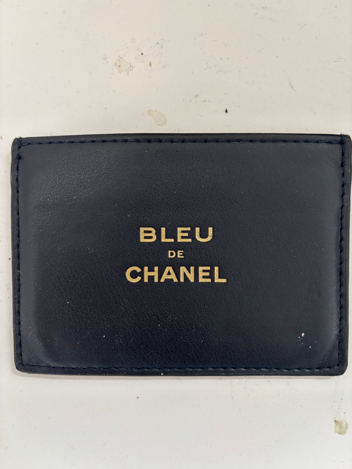 Porte carte bleu de chanel, Ophalen of Verzenden, Zo goed als nieuw, Blauw