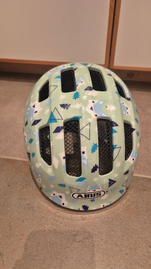 Abus fietshelm kind met vosjes 50-55 cm, Ophalen of Verzenden, Gebruikt