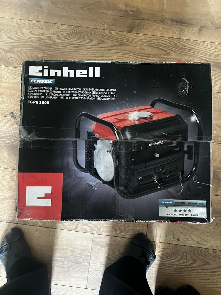 NIEUW IN DOOS: Einhell TC-PG 1000 Benzine Generator, Doe-het-zelf en Bouw, Ophalen, Zo goed als nieuw, Benzine