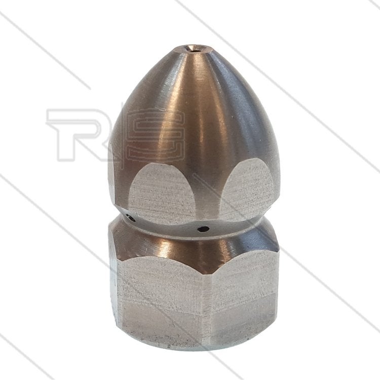 RVS Rioolnozzle 1/2 inch 4-Jets 0.150mm, Verzenden