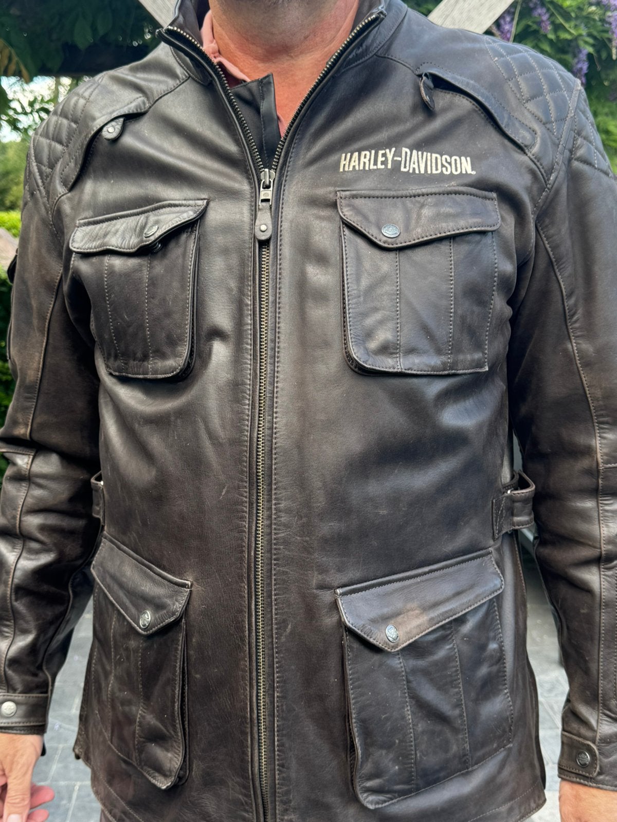 Veste Harley Davidson taille XXL, Enlèvement ou Envoi, Seconde main, Hommes, Manteau | cuir