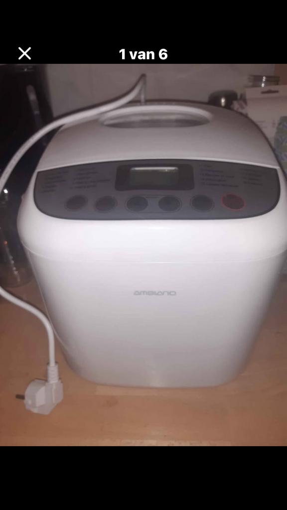 Broodbakmachine Ambiano, Enlèvement, Comme neuf, Avec minuteur, Plus de 10 programmes
