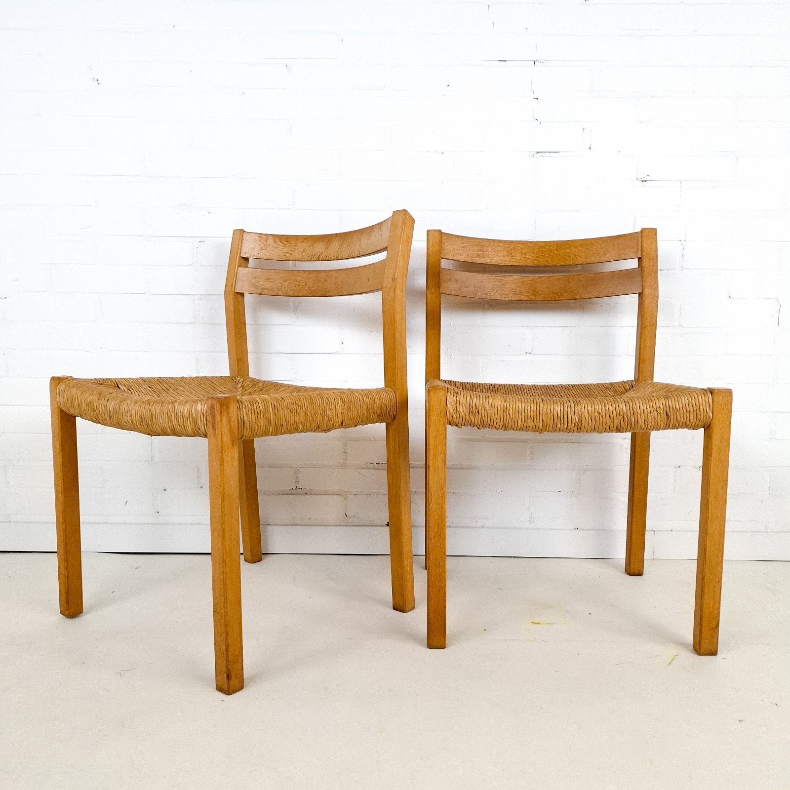 2x Vintage stoel J.L. Moller model 401 Deens design jaren 70, Ophalen