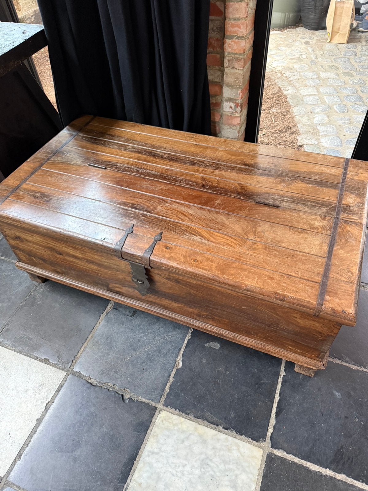 Kist met schuiven, Maison & Meubles, Accessoires pour la Maison | Coffres, Enlèvement, Comme neuf