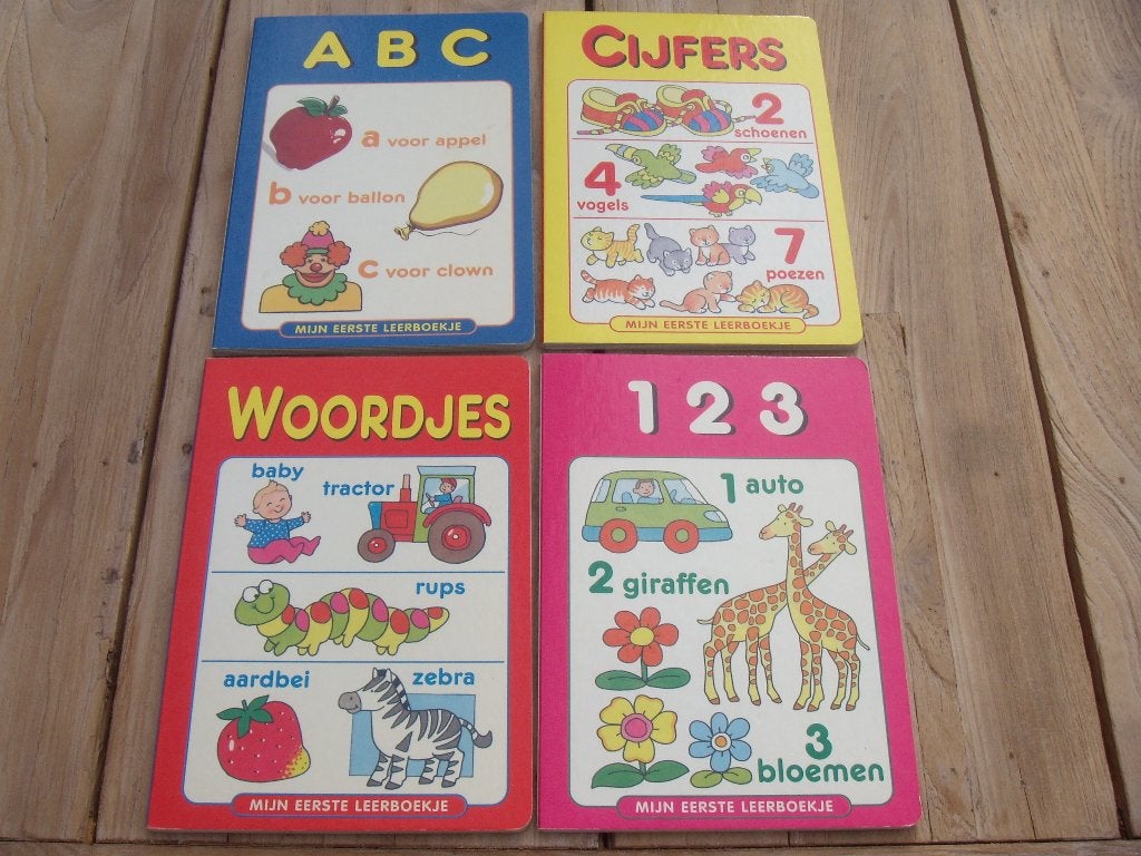 4 boekjes Mijn eerste leerboekje, Livres, Livres pour enfants | 4 ans et plus, Enlèvement ou Envoi, Comme neuf