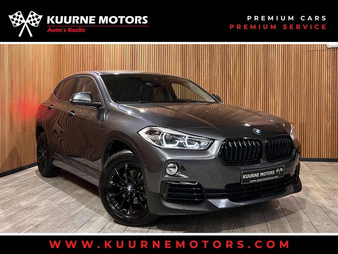 BMW X2 sDrive16dA BlackPack Alu17"/Leder/Led/Gps/Cruise/Pdc/, Cuir, Argent ou Gris, Noir, Automatique