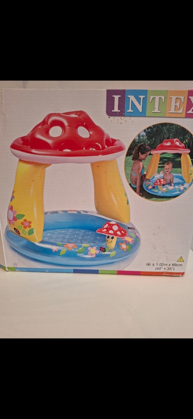 intex kinderzwembadje met zonnedak/paddenstoel, Ophalen