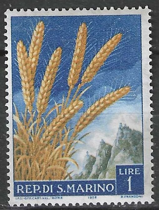 San Marino 1958 - Yvert 449 - Landbouwproducten (PF), Postzegels en Munten, Postzegels | Europa | Overig, Verzenden, Postfris