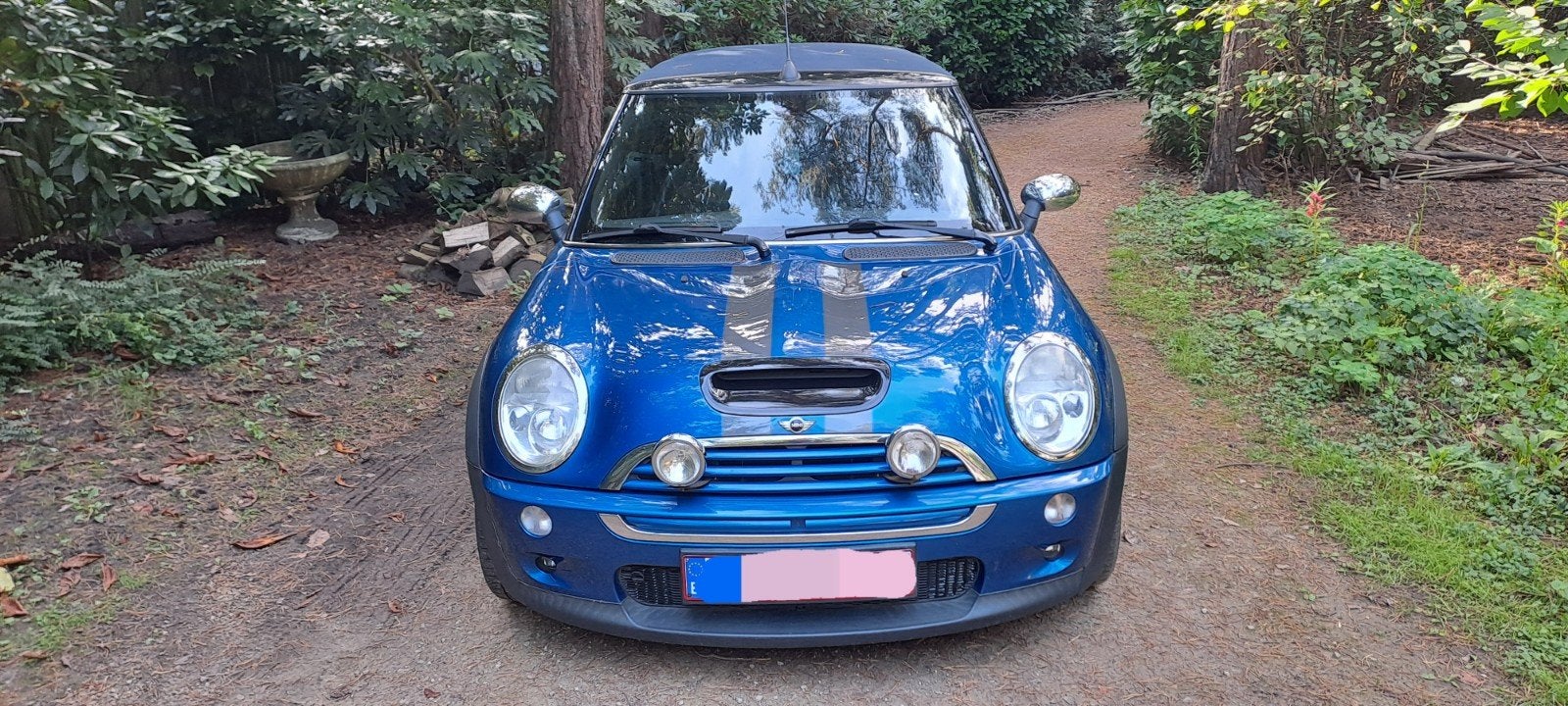 Mini cooper S , cabrio, getuned met chip, Auto's, Voorwielaandrijving, Zwart, Cabriolet, Blauw