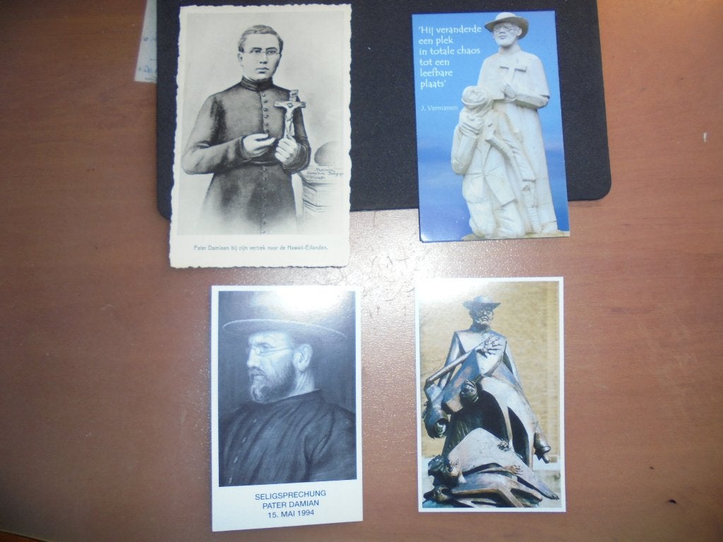 Kaartjes Pater Damiaan, Ophalen of Verzenden, 1960 tot 1980, Ongelopen, Antwerpen