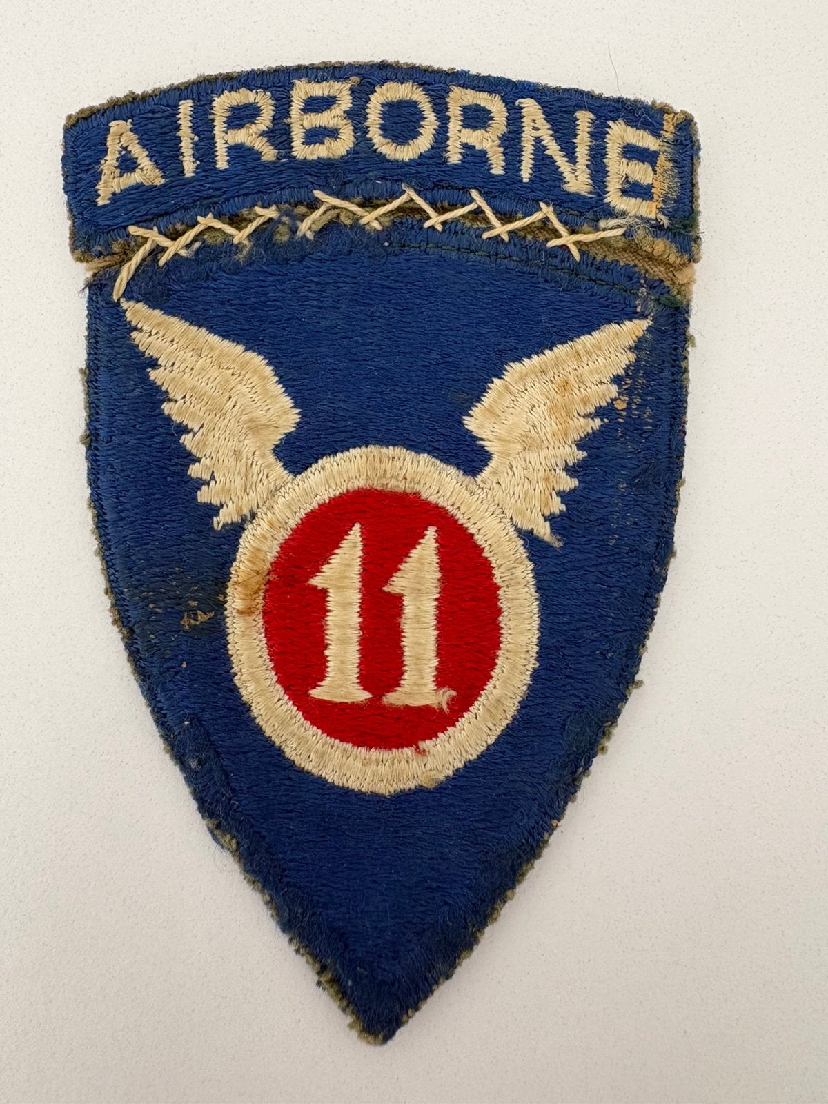 WW2 U.S. Army 11th Airborne Division patch, Verzamelen, Militaria | Tweede Wereldoorlog, Ophalen of Verzenden