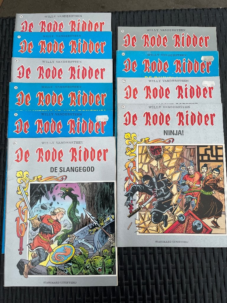 Strips rode ridder, Meerdere stripboeken, Ophalen, Gelezen, Willy Vandersteen