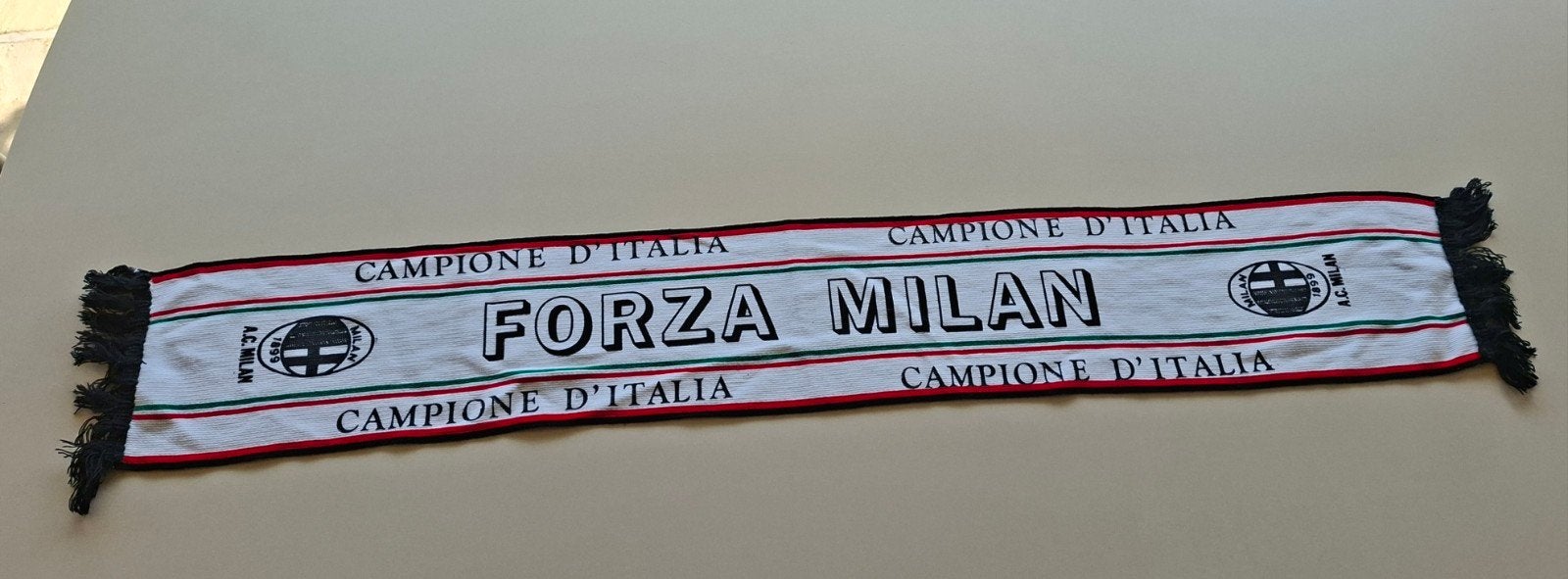 Écharpe rétro FORZA MILAN, AC MILAN, AC MILAN, Enlèvement ou Envoi