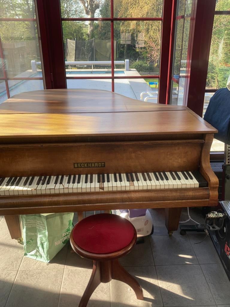 Vleugelpiano Beckhardt, Musique & Instruments, Pianos, Enlèvement, Utilisé, Brun, Piano