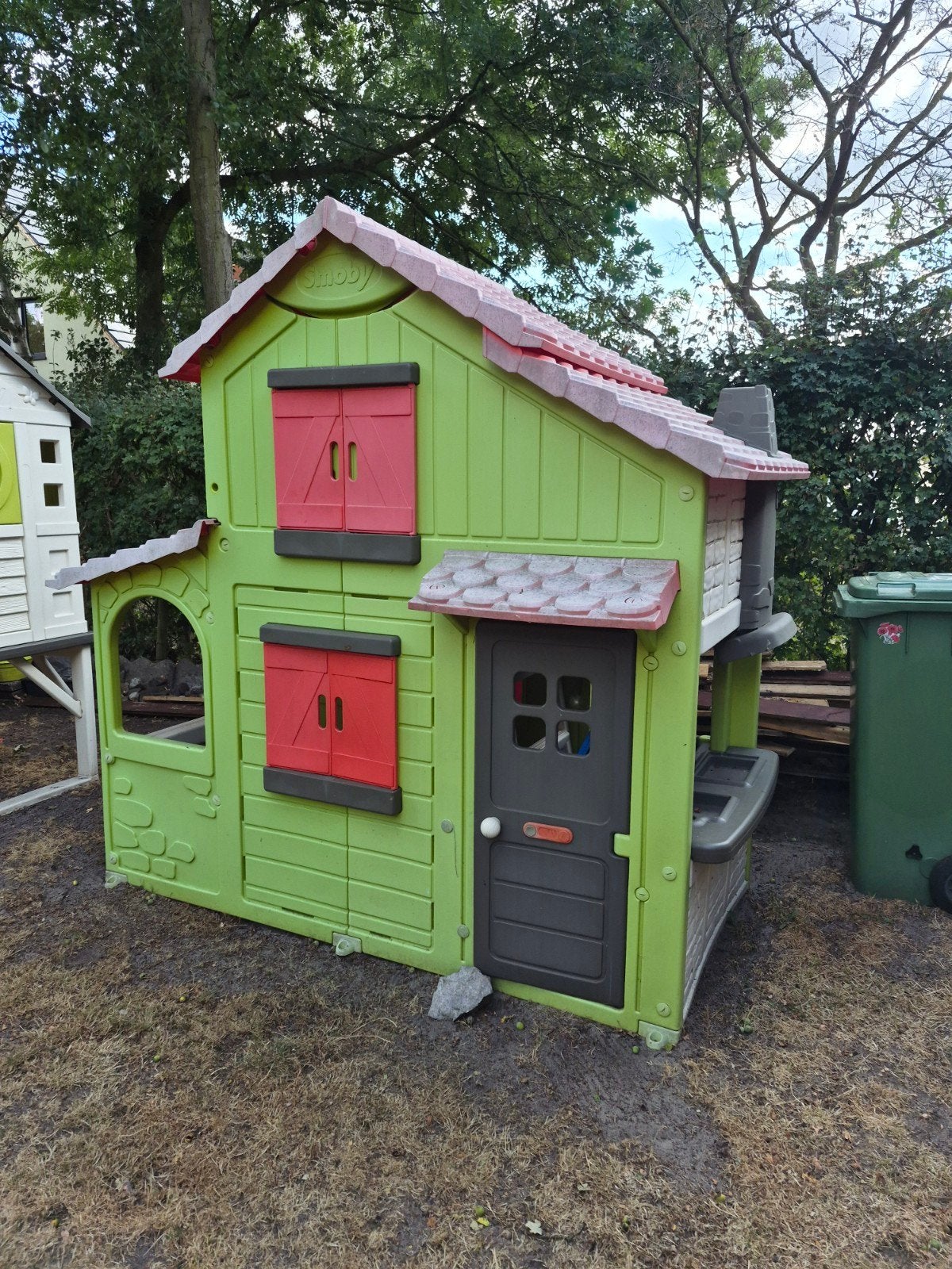Te Koop: Smoby speelhuisje met verdiep en waterglijbaan., Enlèvement, Utilisé