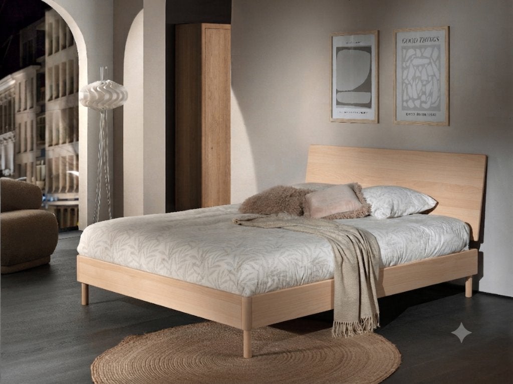 FORREST BED BEUK NATUUR 180x200cm, Ophalen, Wit, 180 cm, 200 cm