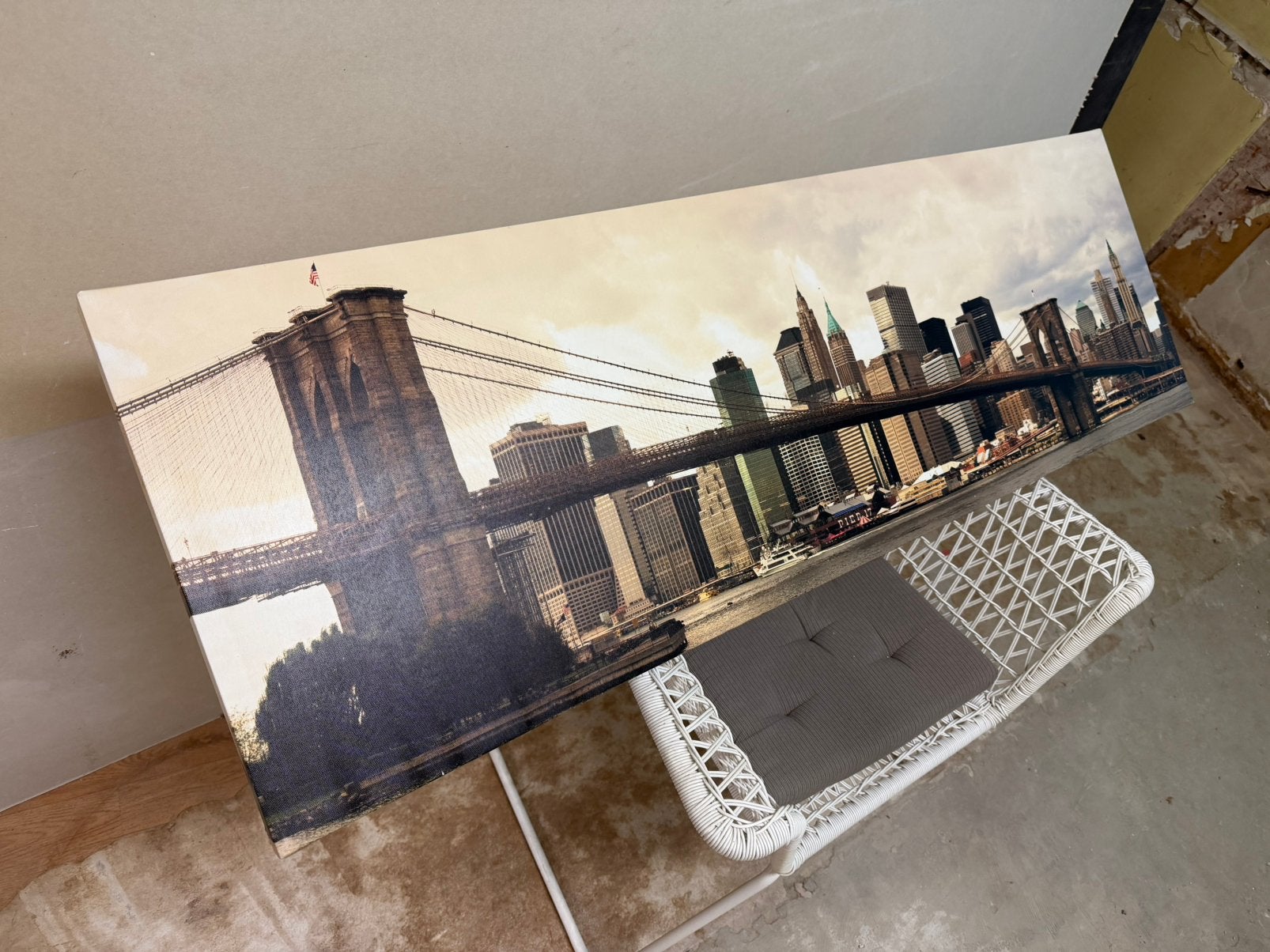Tableau 45 x 140 Road to Manhattan, Antiquités & Art, Enlèvement, Tableau