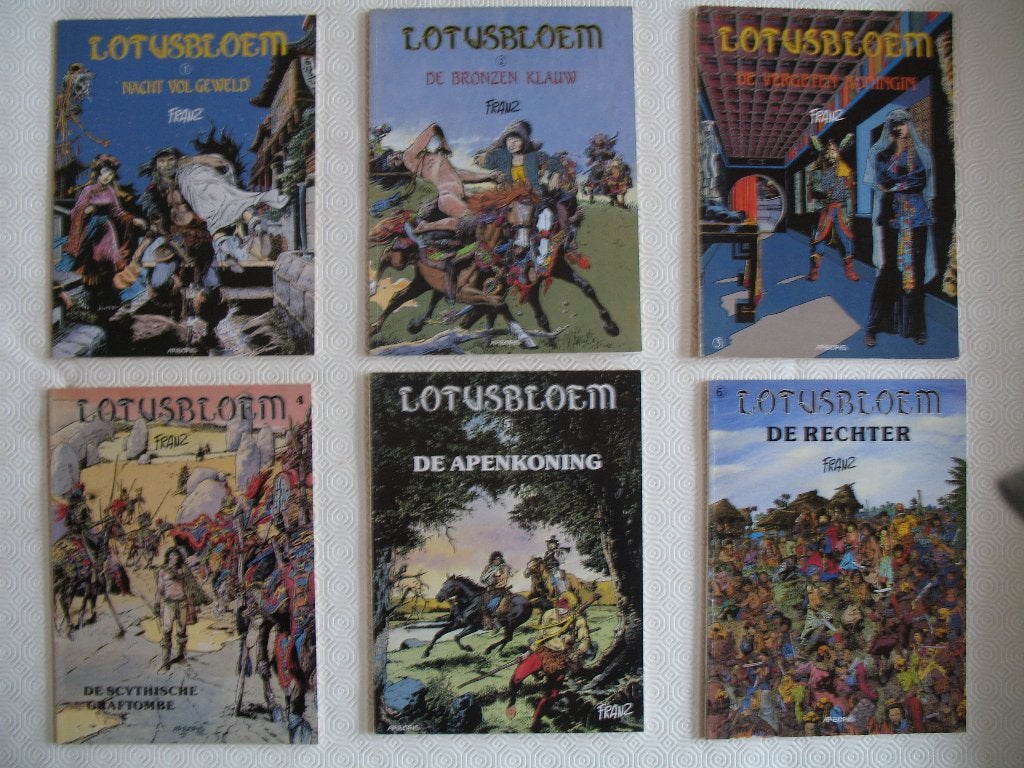 Lotusbloem,1ste druk, complete reeks, Franz, Série complète ou Série, Enlèvement ou Envoi, Comme neuf