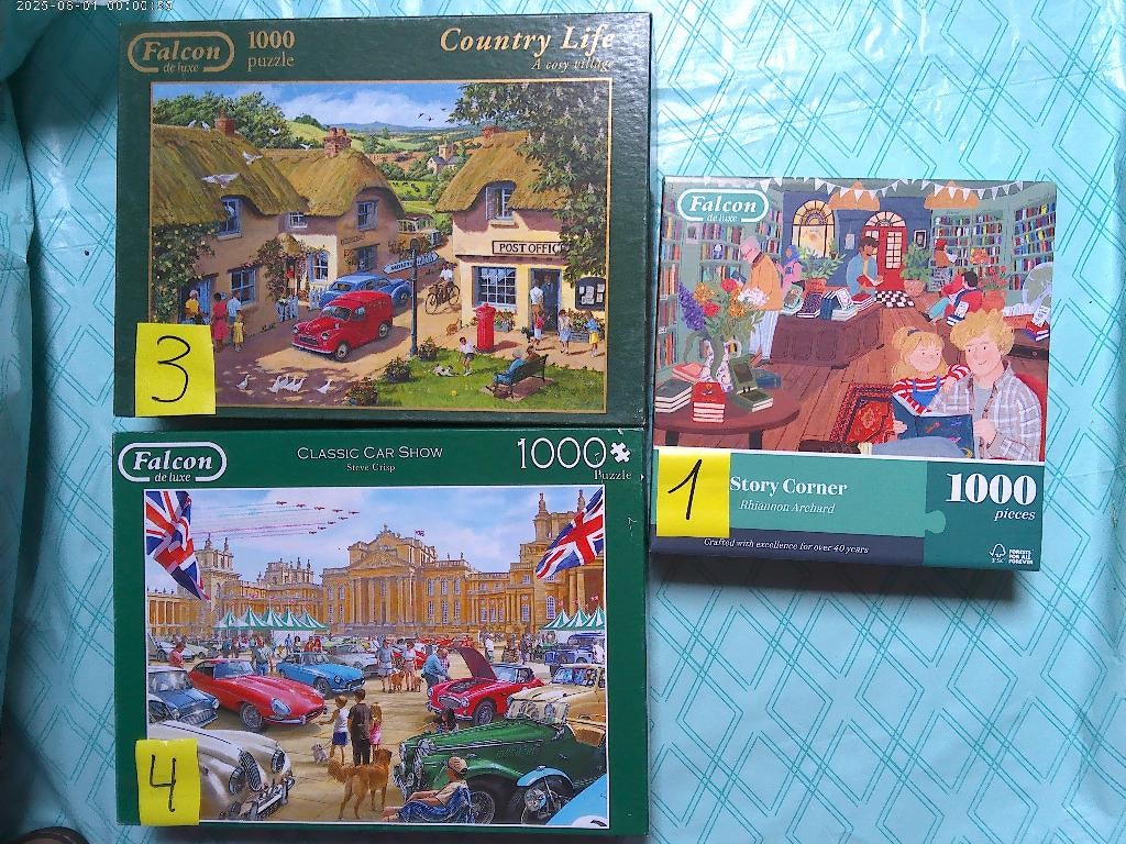 puzzel 1000 falcon = per stuk==zie vele andere  3-4 verkocht, Hobby en Vrije tijd, Ophalen of Verzenden, Gebruikt