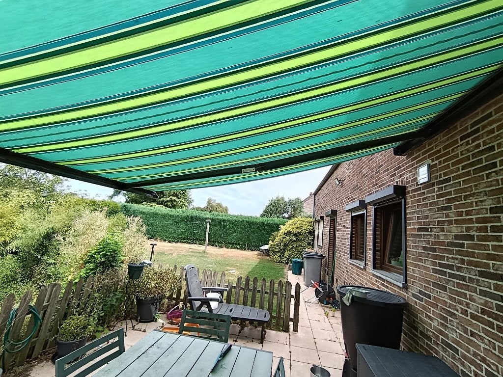 TOILE SOLAIRE  HAROL AVEC TELECOMMANDE(5msur 3m50), Jardin & Terrasse, À bras articulé, Enlèvement, Électrique, 300 cm ou plus