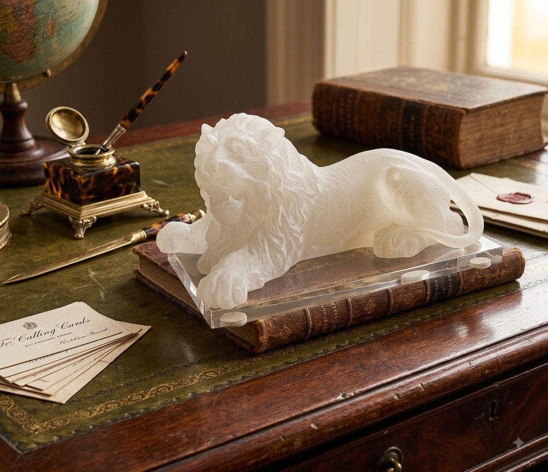 Kristallen paperweight., Ophalen
