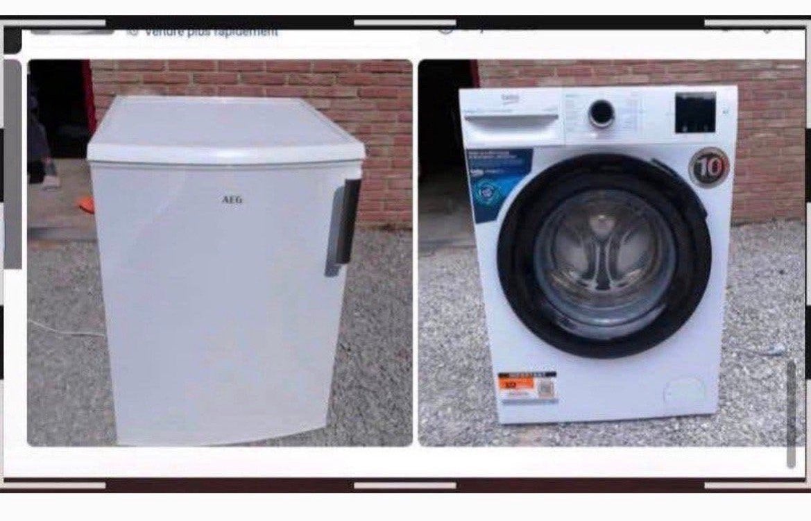 Lot frigo ET machine a laver, Enlèvement, Comme neuf