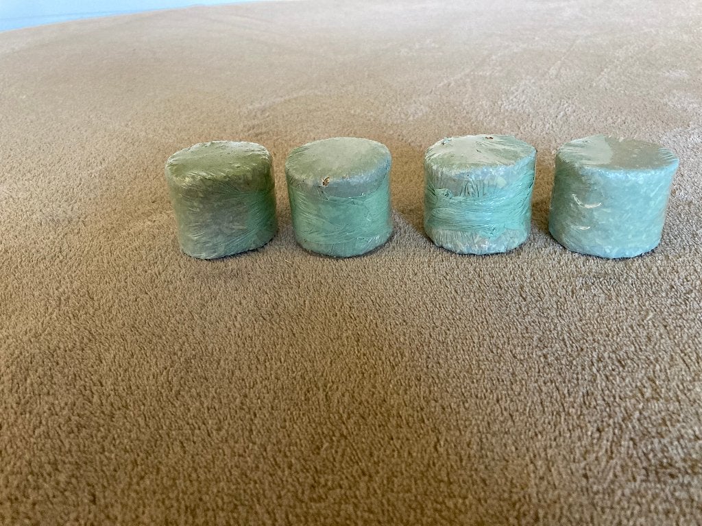 4 ronde balen stro met plastiek rond, schaal 1:32, Kinderen en Baby's, Ophalen of Verzenden, Zo goed als nieuw, Jongen of Meisje