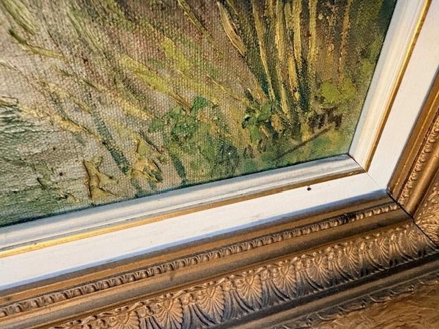 schilderij hoeve boerderij, Antiek en Kunst, Ophalen