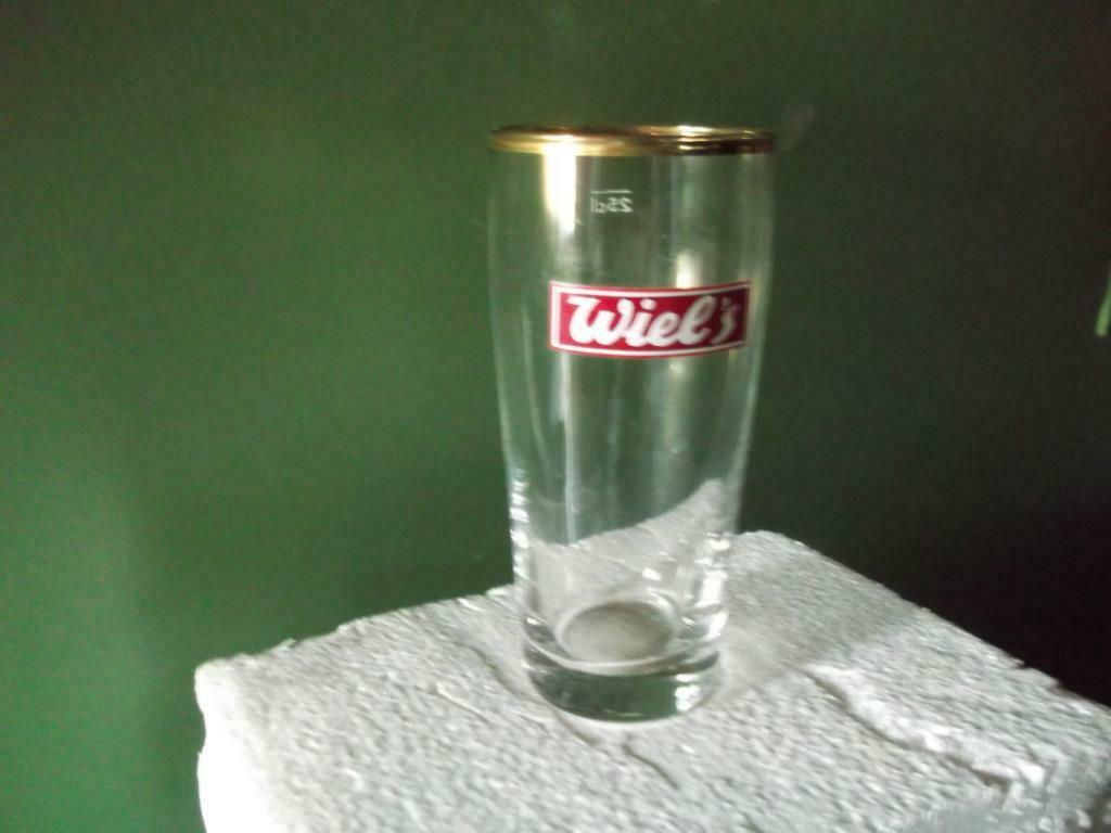 Bierglazen Wiel's, Ophalen of Verzenden, Zo goed als nieuw, Glas of Glazen, Overige merken