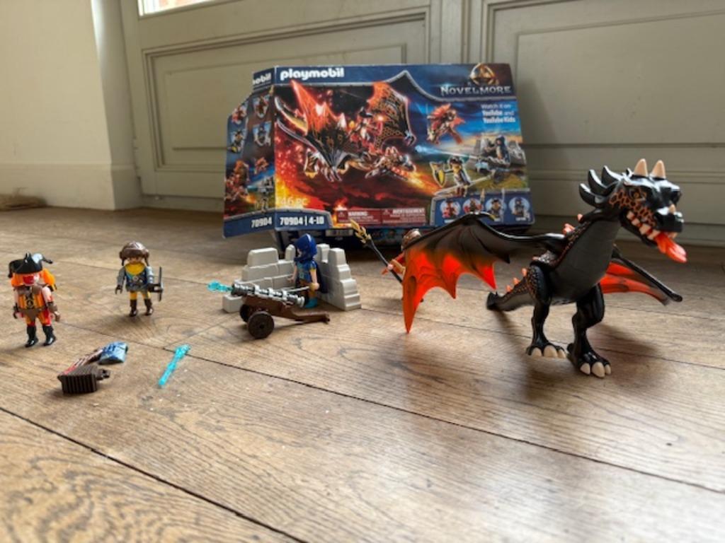 Playmobil drakenaanval, Ophalen, Gebruikt