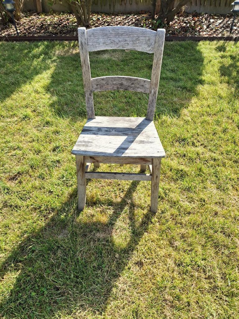 stoelen/ tuindecoratie, Gebruikt, Overige kleuren, Eén, Hout