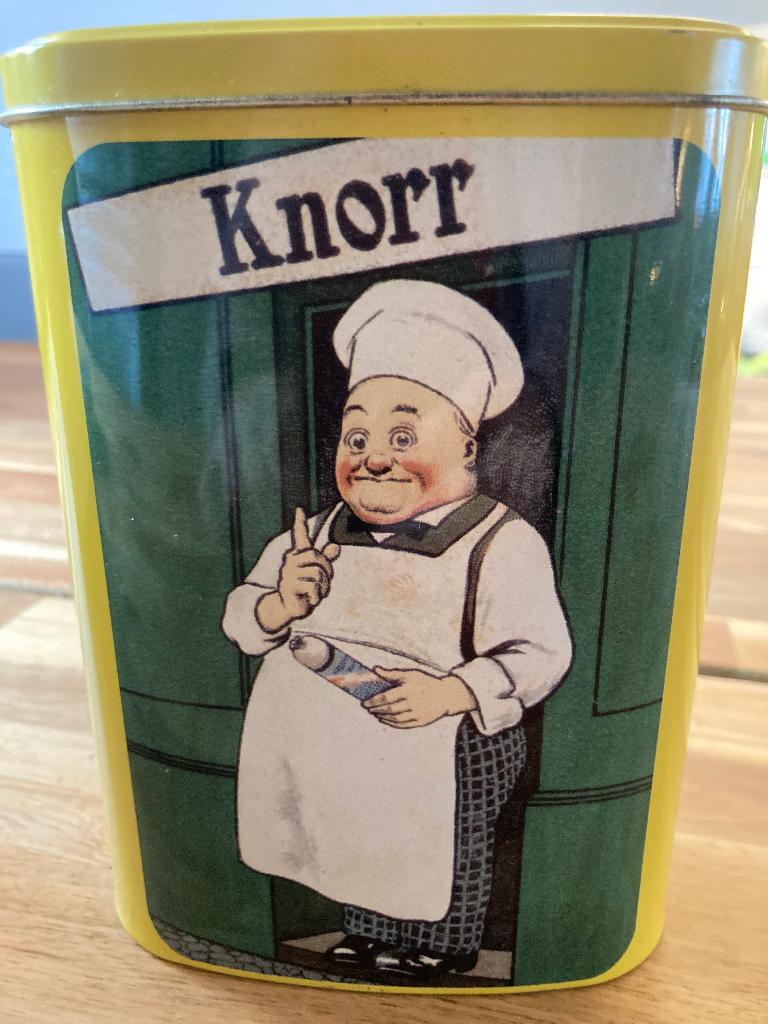 Retro Knorr blik, Verzamelen, Ophalen, Gebruikt, Overige, Overige merken